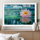 Lotus Flower Wall Art Canvas Print, Water Lily Large Wall