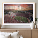 Indiana Memorial Stadium Wall Art Canvas Print, Framed