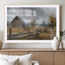 Rustic Autumn Farmhouse Wall Art Canvas Print – Serene