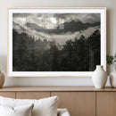 Moody Forest Wall Art – Framed Mountain Fog Canvas Artwork, by MyGreatCanvas | Canvas Wall Art Prints | Photo Prints & Wall Decor