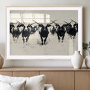 Texas Longhorn Wall Art – Framed Black White Cattle Canvas by MyGreatCanvas | Canvas Wall Art Prints | Photo Prints & Wall Decor