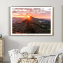 Mountain Sunrise Wall Art Canvas Print – Alpine Ridge