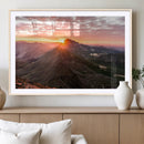 Mountain Sunrise Wall Art – Framed Alpine Ridge Canvas by MyGreatCanvas | Canvas Wall Art Prints | Photo Prints & Wall Decor
