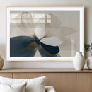 Minimal Flower Wall Art Canvas Print – Framed Beige Bloom