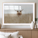 Texas Longhorn Wall Art Canvas Print – Framed Lone Cattle by MyGreatCanvas | Canvas Wall Art Prints | Photo Prints & Wall Decor