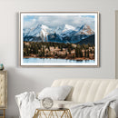 Grand Teton Park Wall Art Canvas Print – Framed Alpine Lake