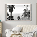 Palm Trees Wall Art Canvas Print – Framed Coastal Ocean