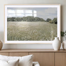 Charming Daisy Field Wall Art Canvas Print – Framed Pastel