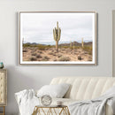 Saguaro Cactus Wall Art Canvas Print – Framed Desert
