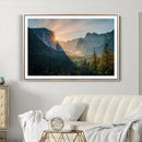 Yosemite Valley Wall Art Canvas Print – Framed Mountain
