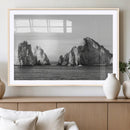 Coastal Wall Art – Framed Black White Ocean Canvas Artwork, by MyGreatCanvas | Canvas Wall Art Prints | Photo Prints & Wall Decor