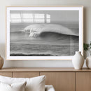 Monochrome Seascape Wall Art Canvas Print – Framed Surf Wave by MyGreatCanvas | Canvas Wall Art Prints | Photo Prints & Wall Decor