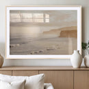Misty Coastal Wall Art Canvas Print – Framed Golden Sunset by MyGreatCanvas | Canvas Wall Art Prints | Photo Prints & Wall Decor