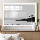 Surfer Cliffs Wall Art Canvas Print – Framed Black White by MyGreatCanvas | Canvas Wall Art Prints | Photo Prints & Wall Decor