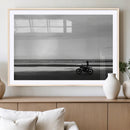 Motorcycle Beach Wall Art Canvas Print – Framed Vintage by MyGreatCanvas | Canvas Wall Art Prints | Photo Prints & Wall Decor