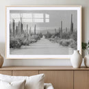 Winter Wall Art Canvas Print – Framed Cactus Path Art by MyGreatCanvas | Canvas Wall Art Prints | Photo Prints & Wall Decor
