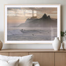 Sunset Surfing Wall Art Canvas Print – Framed Misty by MyGreatCanvas | Canvas Wall Art Prints | Photo Prints & Wall Decor