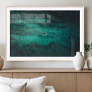 Ocean Surf Wall Art Canvas Print – Framed Vibrant Blue by MyGreatCanvas | Canvas Wall Art Prints | Photo Prints & Wall Decor
