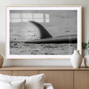 Black White Surfboard Wall Art Canvas Print – Framed by MyGreatCanvas | Canvas Wall Art Prints | Photo Prints & Wall Decor
