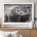 Grizzly Bear Wall Art Canvas Print – Framed Rustic Lodge Art by MyGreatCanvas | Canvas Wall Art Prints | Photo Prints & Wall Decor