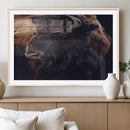 Bison Wall Art Canvas Print – Framed Western Decor Art by MyGreatCanvas | Canvas Wall Art Prints | Photo Prints & Wall Decor