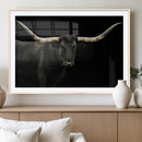 Longhorn Cattle Wall Art Canvas Print – Framed Texas Ranch by MyGreatCanvas | Canvas Wall Art Prints | Photo Prints & Wall Decor