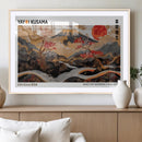 Modern Japanese Wall Art Canvas Print – Framed Abstract