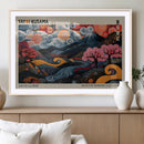 Modern Japanese Wall Art Canvas Print – Framed Contemporary