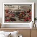 Modern Japanese Wall Art Canvas Print – Framed Abstract