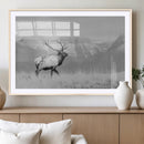 Elk Wildlife Wall Art Canvas Print – Framed Mountain Elk Art by MyGreatCanvas | Canvas Wall Art Prints | Photo Prints & Wall Decor
