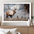Elk Photography Wall Art Canvas Print – Framed Mountain by MyGreatCanvas | Canvas Wall Art Prints | Photo Prints & Wall Decor