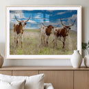 Texas Longhorn Wall Art Canvas Print – Framed Western Decor by MyGreatCanvas | Canvas Wall Art Prints | Photo Prints & Wall Decor