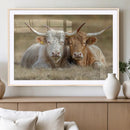 Cow Wall Art Canvas Print – Framed Rustic Animal Decor with by MyGreatCanvas | Canvas Wall Art Prints | Photo Prints & Wall Decor