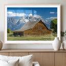 Mountain Barn Scene Wall Art Canvas Print – Framed Rustic by MyGreatCanvas | Canvas Wall Art Prints | Photo Prints & Wall Decor
