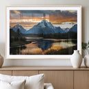 Mountain Sunset Wall Art Canvas Print – Framed Alpine by MyGreatCanvas | Canvas Wall Art Prints | Photo Prints & Wall Decor
