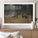 Deer Wall Art Canvas Print – Framed Rustic Wildlife Art by MyGreatCanvas | Canvas Wall Art Prints | Photo Prints & Wall Decor