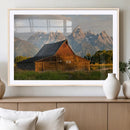 Rustic Barn Wall Art Canvas Print – Framed Grand Teton Park