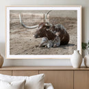 Texas Longhorn Wall Art Canvas Print – Framed Country Art by MyGreatCanvas | Canvas Wall Art Prints | Photo Prints & Wall Decor