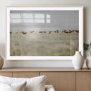 Bison Herd Wall Art Canvas Print – Framed Western Bison