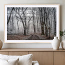 Winter Forest Wall Art Canvas Print – Framed Frosty Woodland by MyGreatCanvas | Canvas Wall Art Prints | Photo Prints & Wall Decor