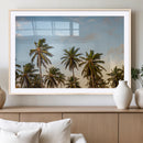 Palms Wall Art Canvas Print – Framed Tropical Coastal Nature