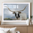 Texas Longhorn Wall Art Canvas Print – Framed Western Rustic by MyGreatCanvas | Canvas Wall Art Prints | Photo Prints & Wall Decor