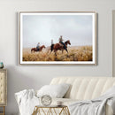 Western Cowboys Wall Art Canvas Print – Rustic Prairie