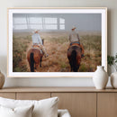 Cowboy Wall Art Canvas Print – Framed Western Ranch Scene by MyGreatCanvas | Canvas Wall Art Prints | Photo Prints & Wall Decor