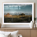 Rustic Farmhouse Wall Art Canvas Print – Framed Mountain by MyGreatCanvas | Canvas Wall Art Prints | Photo Prints & Wall Decor