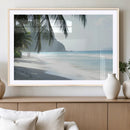 Tropical Beach Wall Art Canvas Print – Framed Serene Ocean by MyGreatCanvas | Canvas Wall Art Prints | Photo Prints & Wall Decor