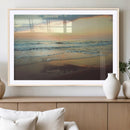 Sunset Seascape Wall Art Canvas Print – Framed Pastel Ocean by MyGreatCanvas | Canvas Wall Art Prints | Photo Prints & Wall Decor