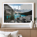 Canadian Rockies Wall Art Canvas Print – Framed Mountain by MyGreatCanvas | Canvas Wall Art Prints | Photo Prints & Wall Decor