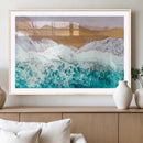 Aerial Beach Wall Art Canvas Print – Framed Ocean Waves by MyGreatCanvas | Canvas Wall Art Prints | Photo Prints & Wall Decor
