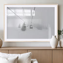 Ski Lift Wall Art Canvas Print – Snowy Alpine Landscape